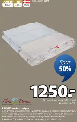 JYSK ERANTIS moskusdunsdyne tilbud