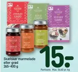 REMA 1000 Skælskør marmelade eller grød 265-400 g tilbud