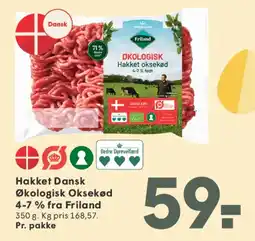 SPAR Hakket Dansk Økologisk Oksekød tilbud