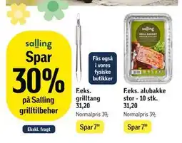 Føtex SPAR 30% på Salling grilltilbehør tilbud
