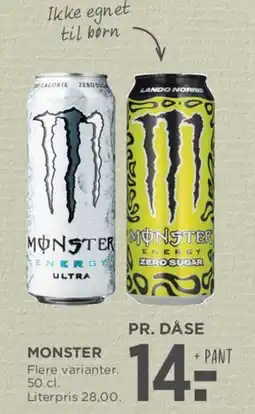 MENY Monster energidrik tilbud