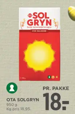 MENY OTA Solgryn tilbud