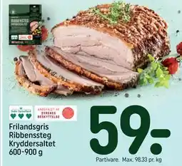 REMA 1000 Frilandsgris Ribbenssteg Kryddersaltet 600-900 g tilbud