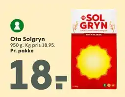 SPAR Ota Solgryn tilbud