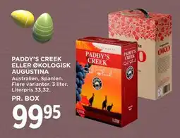 MENY PADDY’S CREEK ELLER ØKOLOGISK AUGUSTINA tilbud