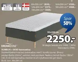 JYSK DREAMZONE (boxmadrass) tilbud