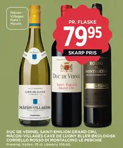 MENY Vin (pr. flaske) tilbud
