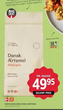MENY PURE DANSK ØKOLOGISK ÆRTEMEL tilbud