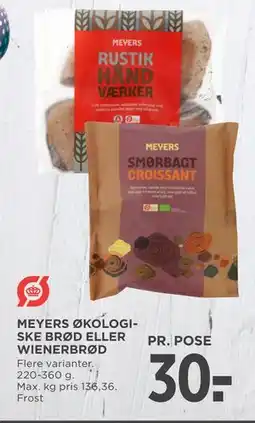 MENY MEYERS ØKOLOGISKE BRØD ELLER WIENERBRØD tilbud