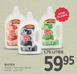 MENY Biotex vaskemiddel 1,75 liter tilbud