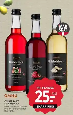 MENY OMHU SAFT FRA ORANA tilbud