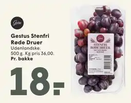 SPAR Gestus Stenfri Røde Druer tilbud