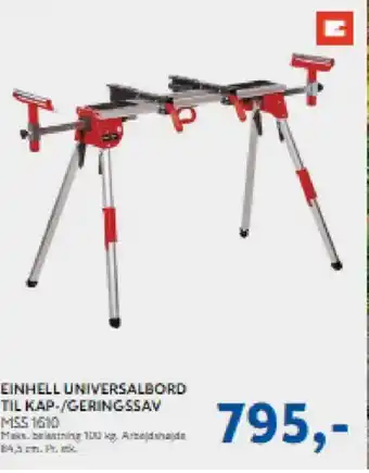 Einhell universalbord til kap-/geringssav mss 1610