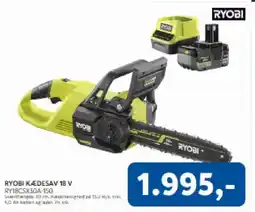Davidsen Ryobi kædesav 18 v tilbud