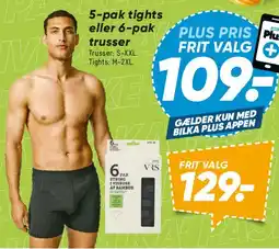 Bilka 5-pak tights eller 6-pak trusser tilbud