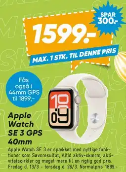 Bilka Apple Watch SE 3 GPS 40mm tilbud