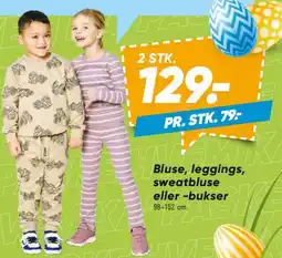 Bilka 2 stk. børnetøj (bluse, leggings, sweat eller bukser) tilbud
