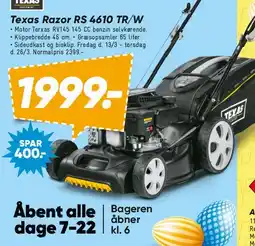 Bilka Texas Razor RS 4610 TR/W plæneklipper tilbud