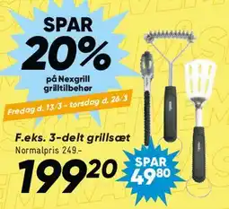 Bilka 3-del grillsæt tilbud