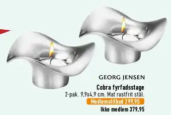 Cobra fyrfadsstage (2-pak)