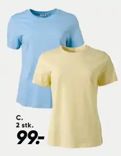 Bilka T-shirt (2 stk.) tilbud