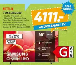 Bilka Samsung TU65U8005F Crystal UHD 65 4K UHD Smart TV tilbud