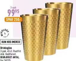 Imerco Drinksglas (3-pak) tilbud