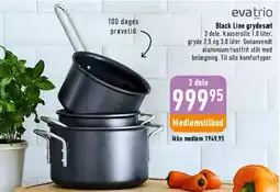 Imerco Black Line grydesæt (3 dele) tilbud