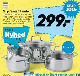 Bilka Grydesæt 7 dele tilbud