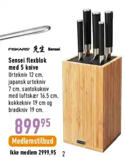 Imerco Knivblok med 5 knive tilbud