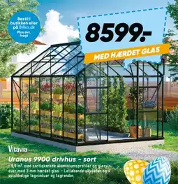 Bilka Vitavia Uranus 9900 drivhus - sort tilbud