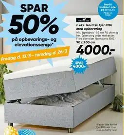 Bilka Nordisk Fjer B110 opbevaringsseng tilbud