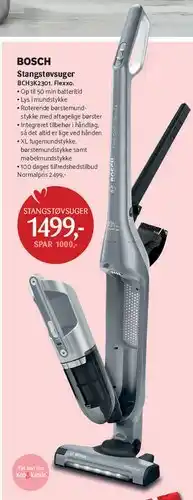 Kop & Kande Stangstøvsuger (Bosch) tilbud