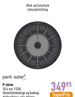 Imerco park-solar P-skive tilbud