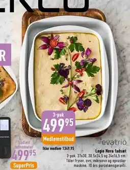 Imerco Legio Nova fadsæt, Medlemspris tilbud