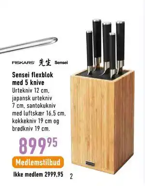 Imerco Sensei flexblok med 5 knive tilbud