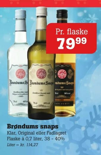 Poetzsch Padborg Brøndums snaps tilbud