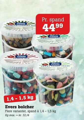 Poetzsch Padborg Evers bolcher tilbud