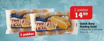 Quick Bury Hotdog brød