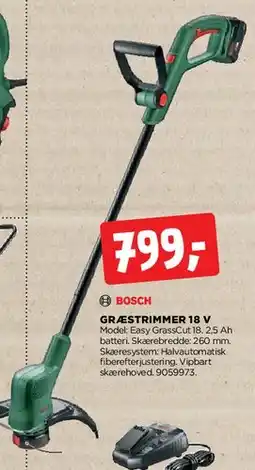 jem & fix Græstrimmer 18 V tilbud