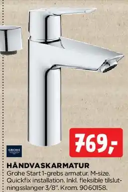 jem & fix Håndvaskarmatur tilbud