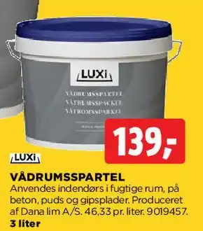 jem & fix Vådrumsspartel tilbud