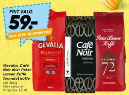 Bilka Gevalia / Café Noir / Peter Larsen kaffe tilbud