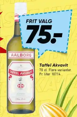 Bilka Aalborg Taffel Akvavit tilbud