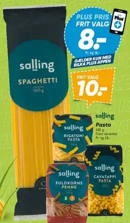 Bilka Salling pasta tilbud