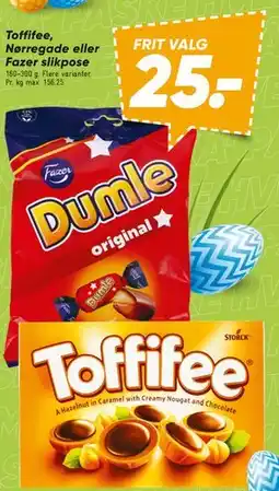 Bilka Toffifee / Dumle / Fazer slikpose tilbud