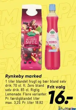 Bilka Rynkeby saft / drik tilbud