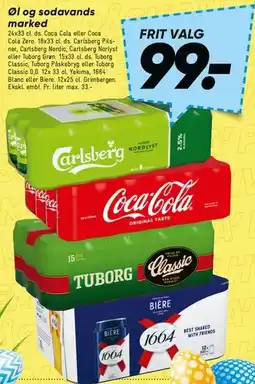 Bilka Øl og sodavand (kasser) tilbud