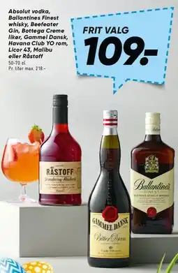 Bilka Udvalgte spiritus (frit valg) tilbud