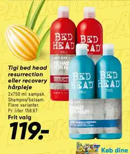 Bilka TIGI Bed Head (shampoo / conditioner) tilbud